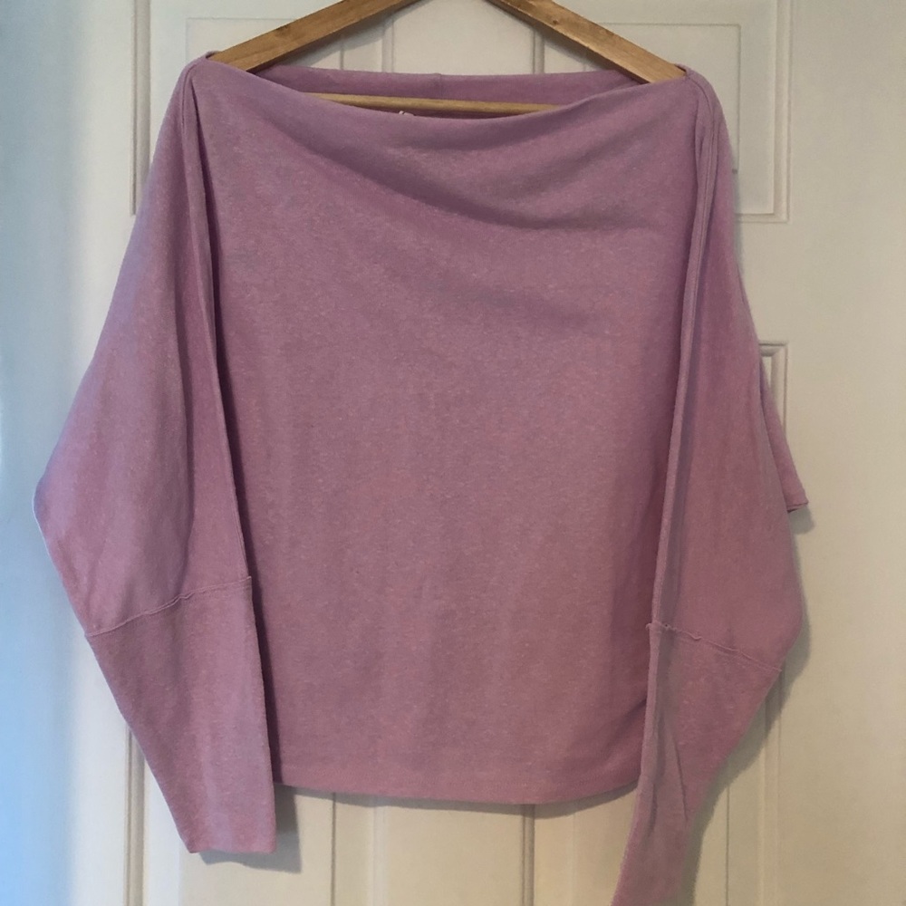 Free people orchid boat neck dolman sleeve top